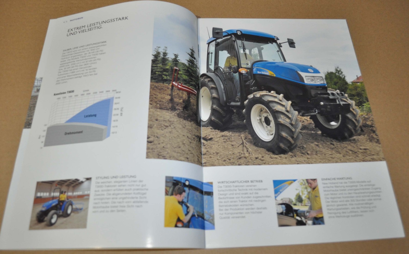 2015 New Holland T3000 Tractor Brochure Prospekt DE