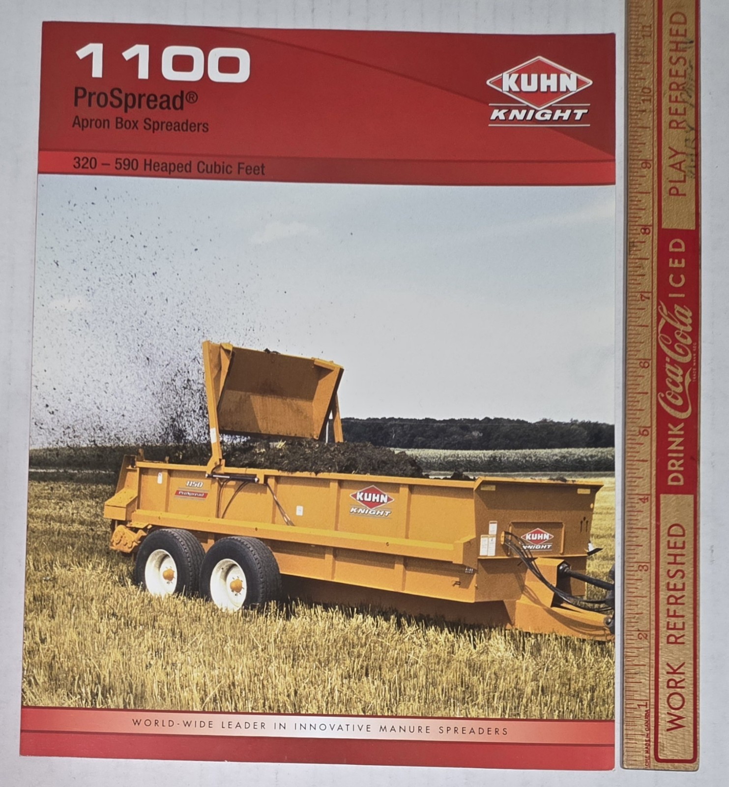Kuhn Knight 1100 ProSpread Apron Box Spreaders Vintage Advertising Brochure