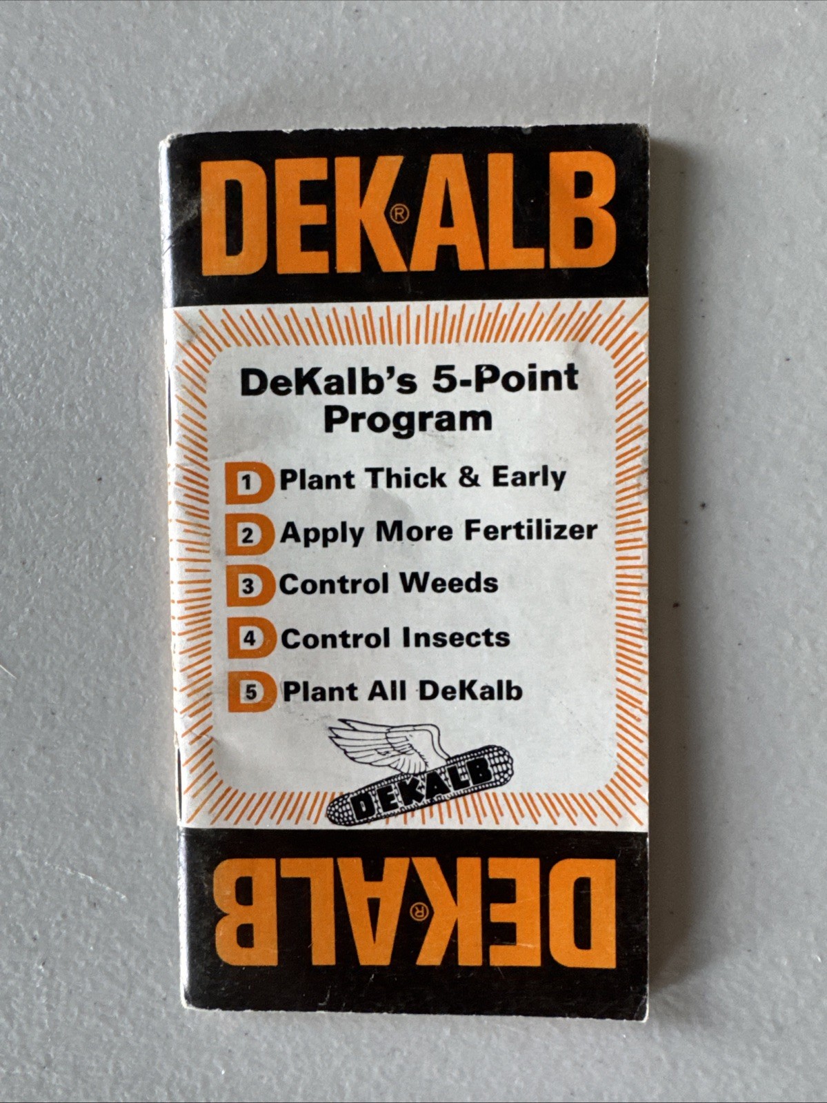 Vintage Farm DEKALB&rsquo;S 5-Point Program Seed Corn Book, Good Condition