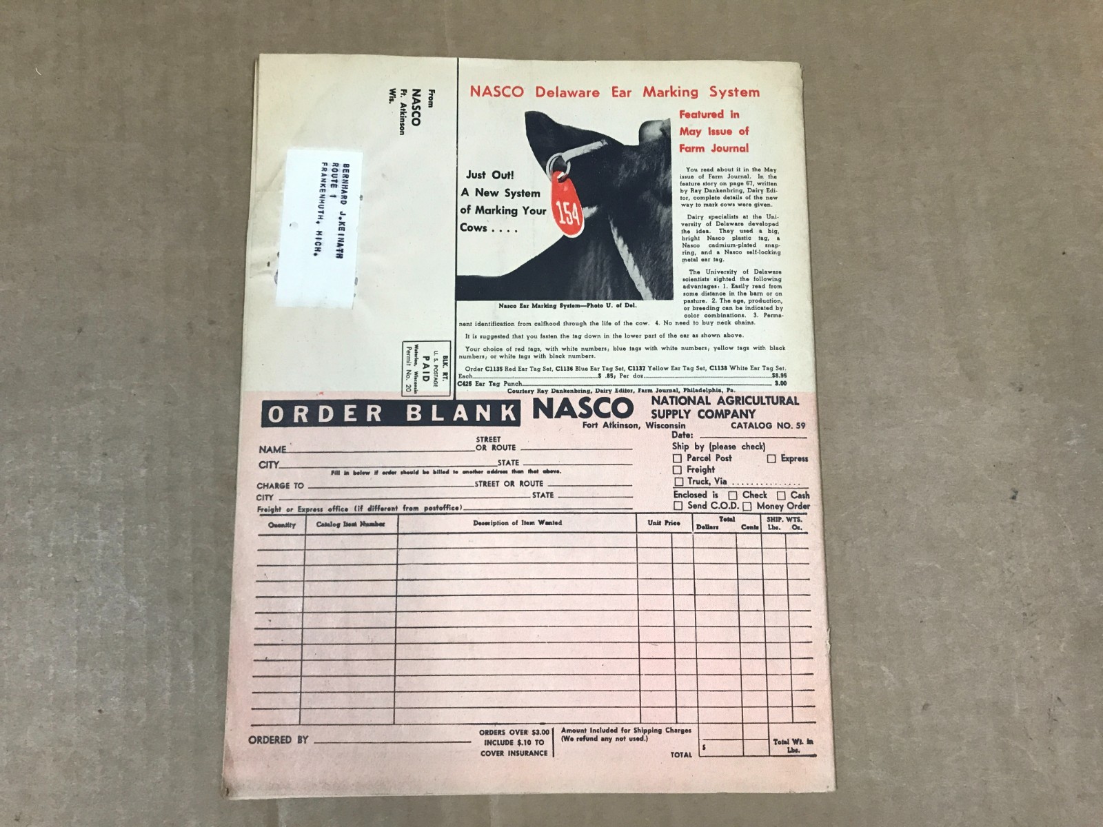 Vintage National Agricultural Supply Co. – Catalog No. 59