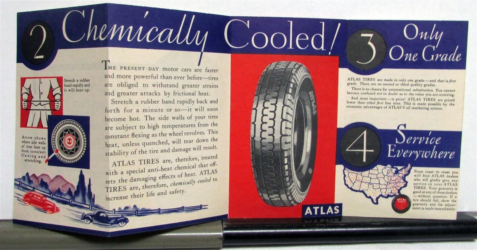 1920s Atlas Four Reasons Why You Should Buy Atlas Tires Sales Brochure