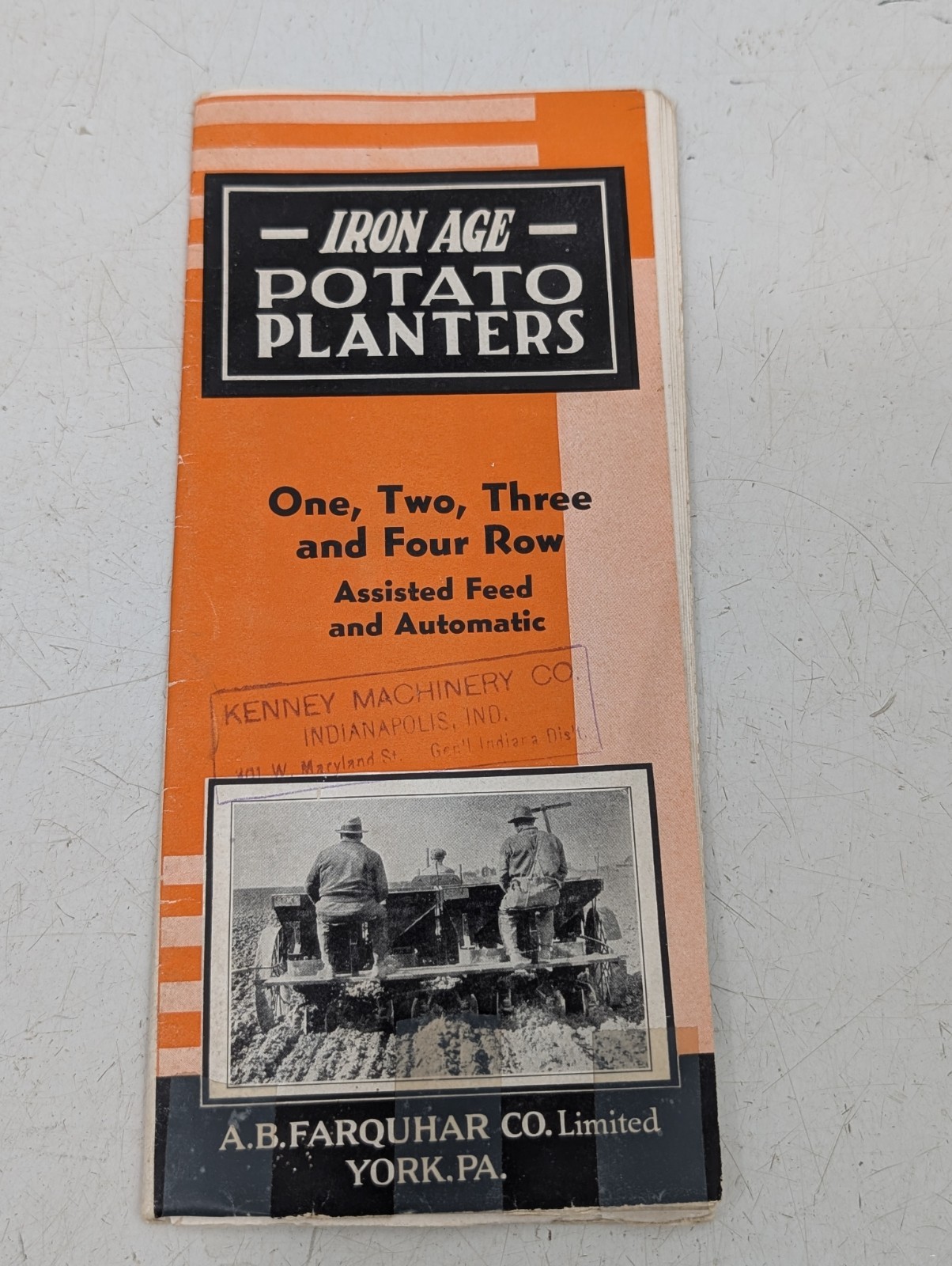 Vintage Farquhar Co. Iron Age Potato Planters Dealer Sales Brochure Original
