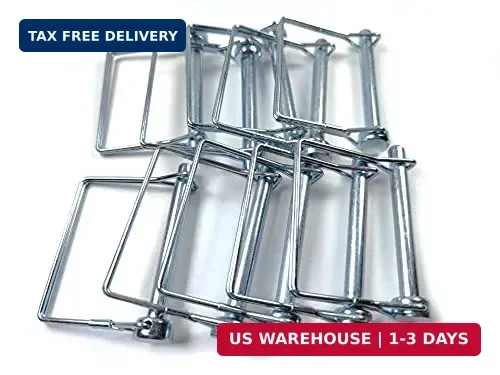 10 Pieces Wire Lock Pin, 3/8 Inch (9.21MM) Heavy Duty Safety Coupler Pin Shaft L