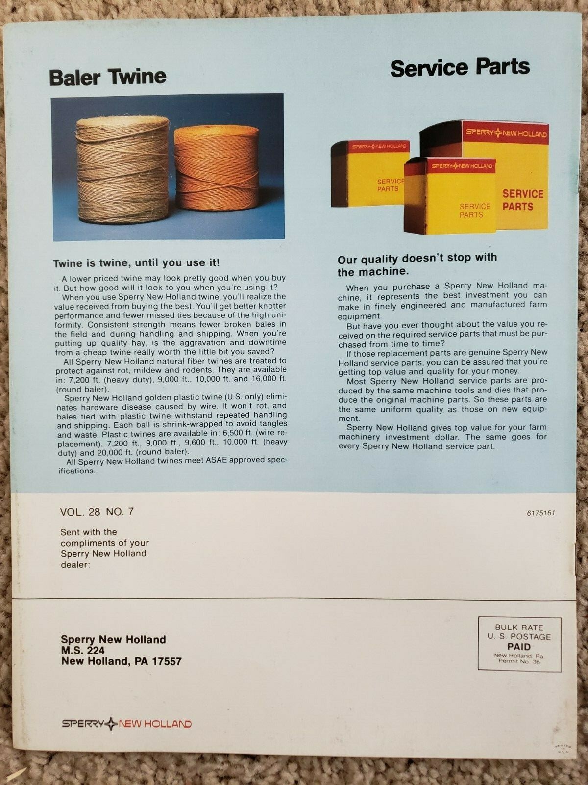 Sperry – New Holland Farm Equipment Buyer&rsquo;s Guide – 1983 – Vol. 28 No. 7 B