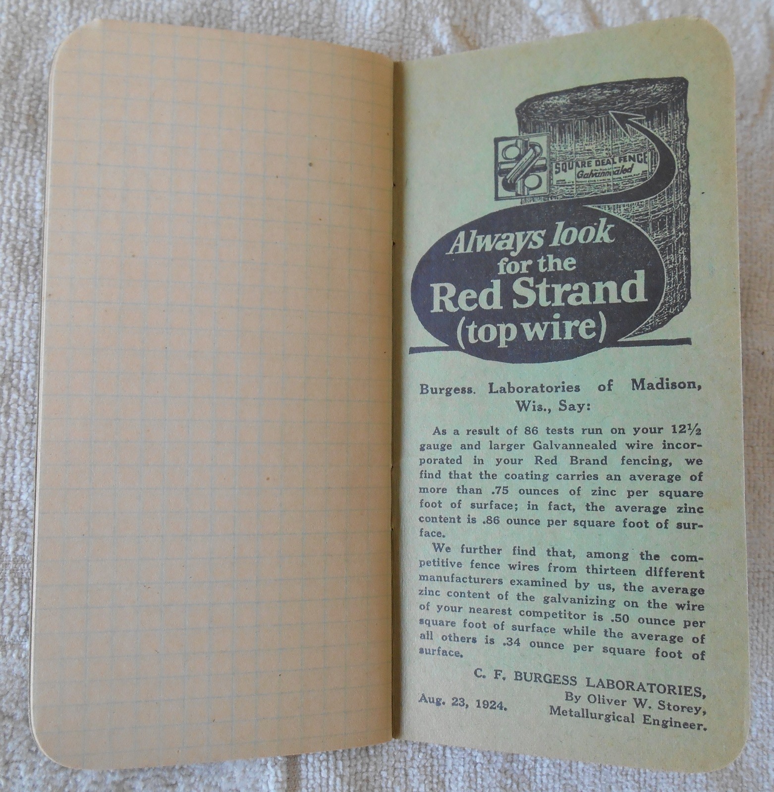 Advertising Keystone Steel & Wire Co. Peoria, Illinois “Red Brand Fence »