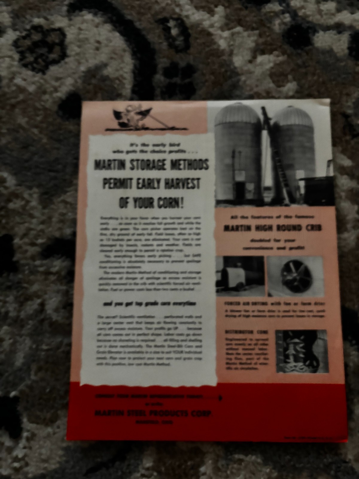 Martin Steel-Bilt Corn & Grain Elevator For 1950 Brochure DCPA26