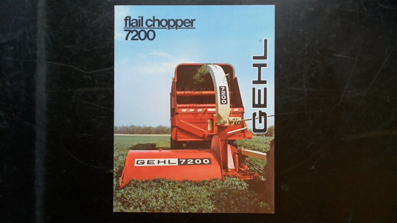 Gehl 7200 Flail Chopper Agriculture Brochure Vintage Farm Equipment