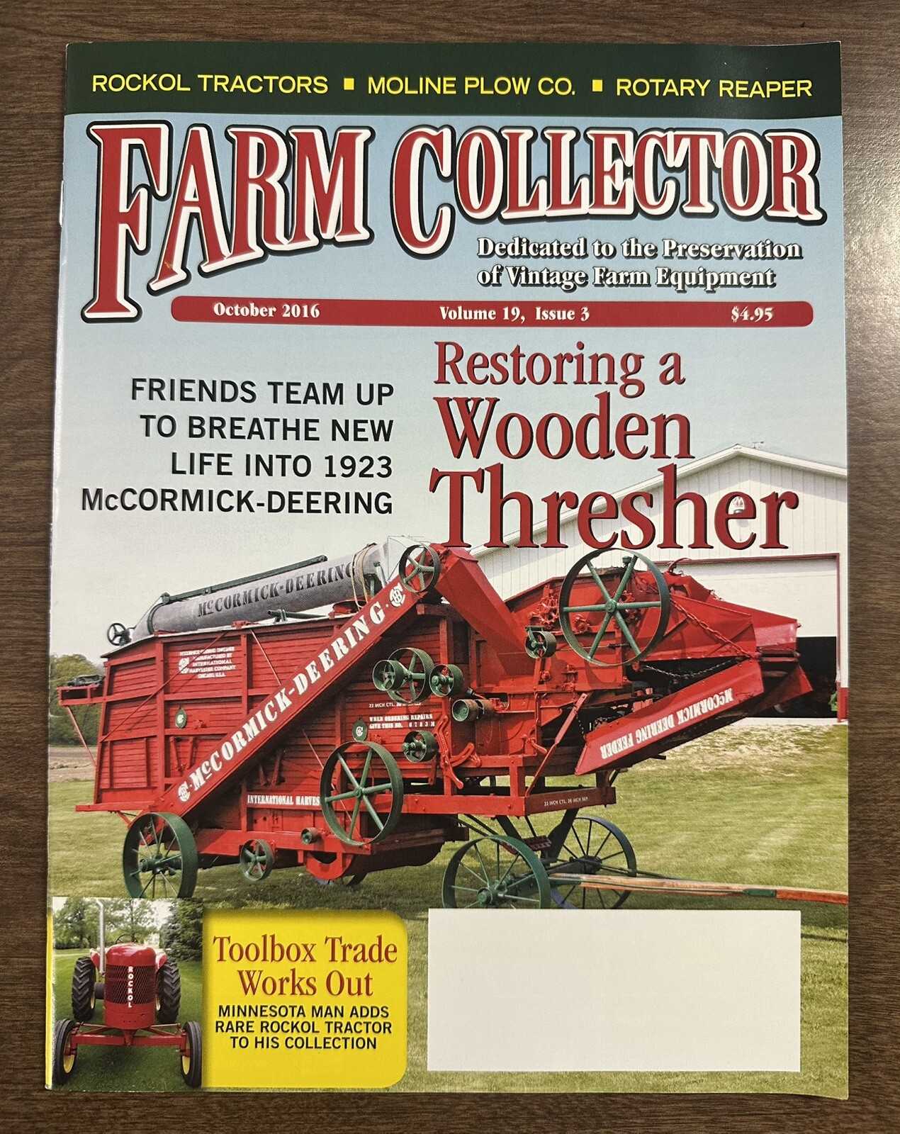 Farm Collector Magazine Lot 2016 Jun–Oct Antique Tractors Farming Issues Set