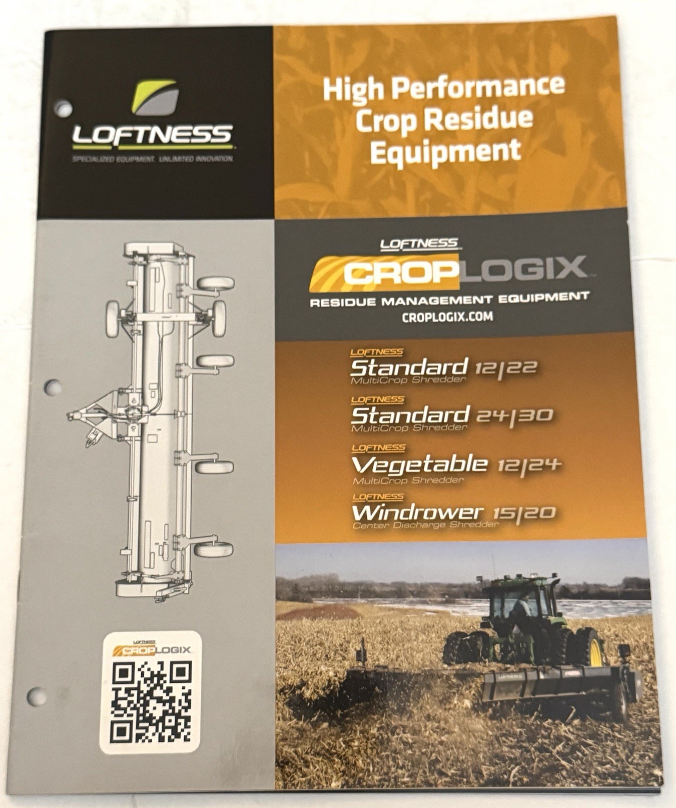Loftness Farm Agricultural Equipment 2012 Crop Residue Equipment Sales Brochure