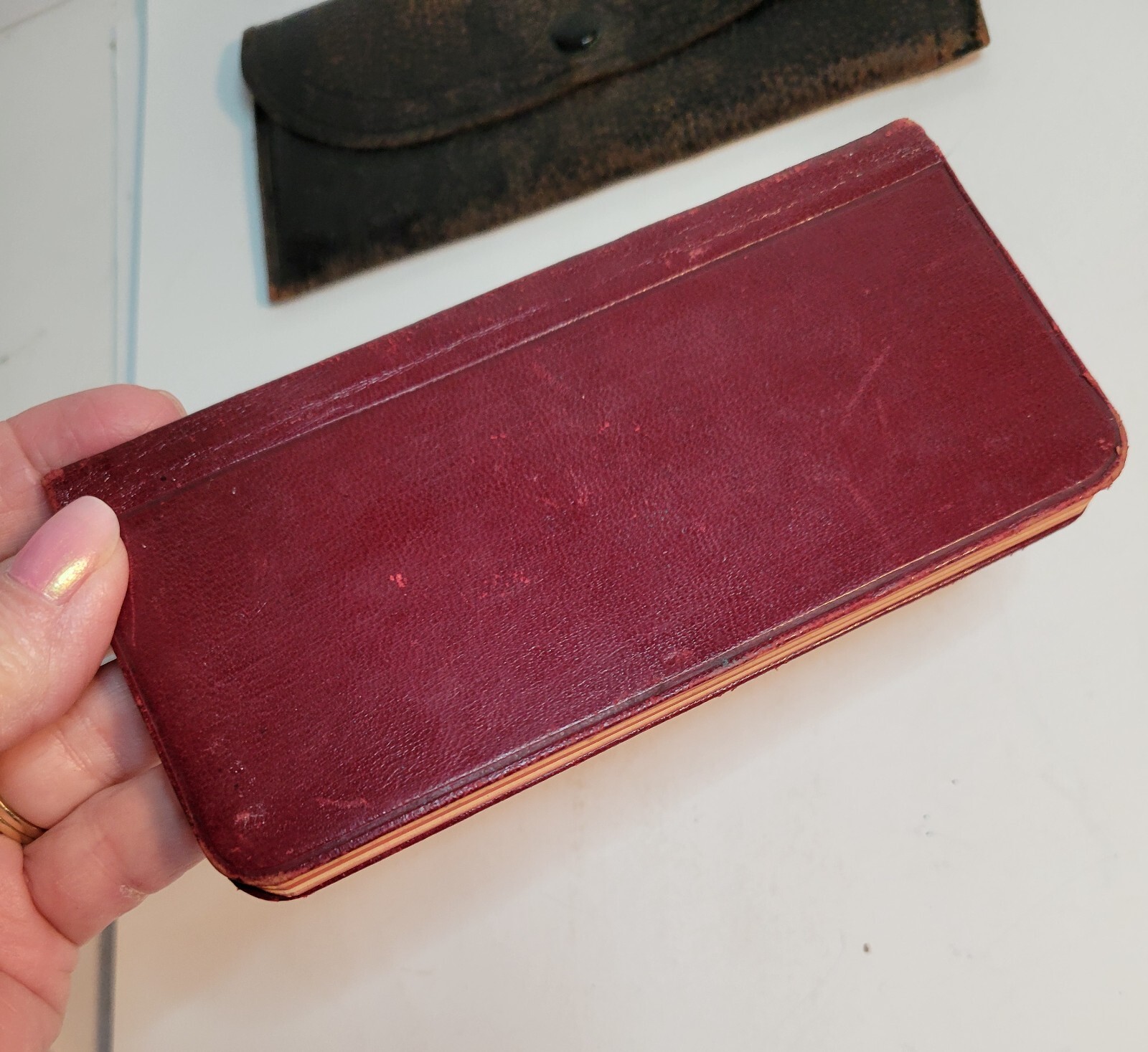 1898 Northwestern Live Stock Commission Co., K.C., MO, pocket ledger w case