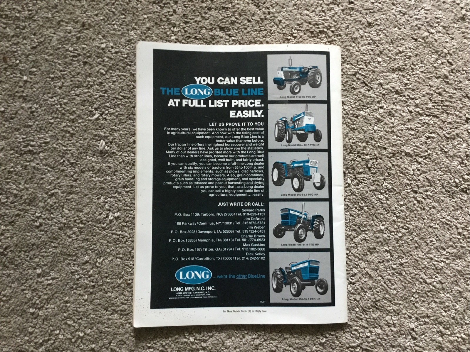 Implement & Tractor Magazine January 7, 1976 Farming Agriculture Vintage Ads J