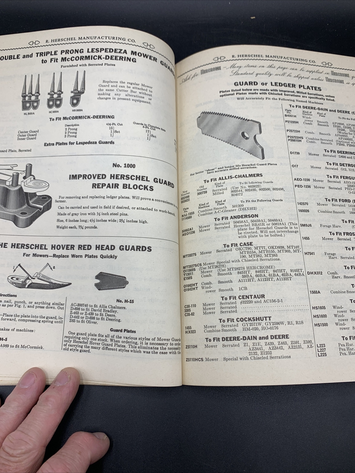 1959 Des Moines Iron Co Repair Parts Catalog Mowers/Combines/Swathers/Harvester