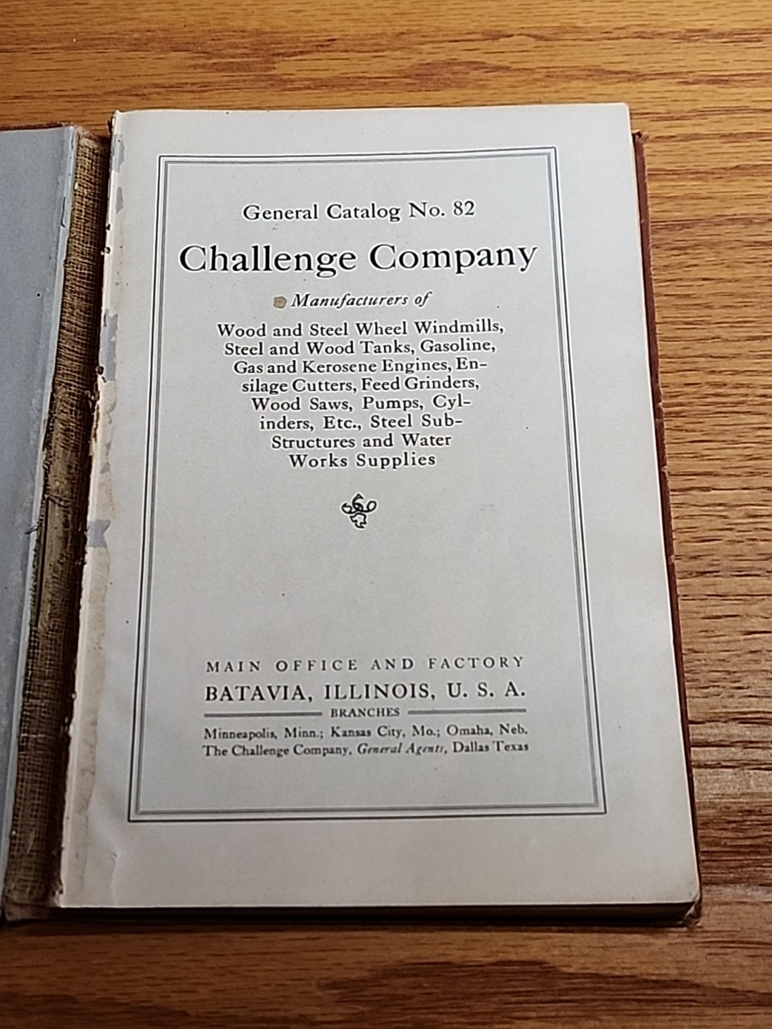 Challenge Company General Catalog No 82 Windmills Pumps Hit Miss Engines