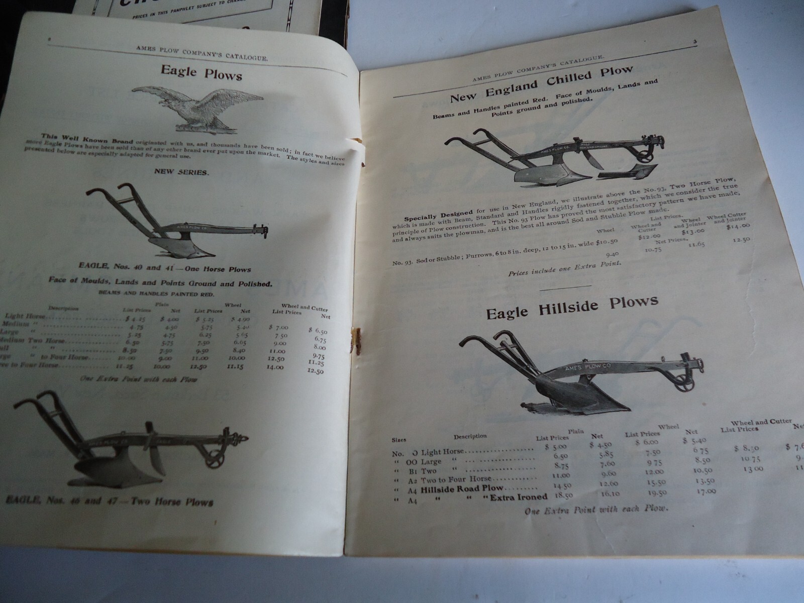 Antique Catalog 1908 Ames Plow Co Boston farm machines Wagons Lawn Mowers 118pgs