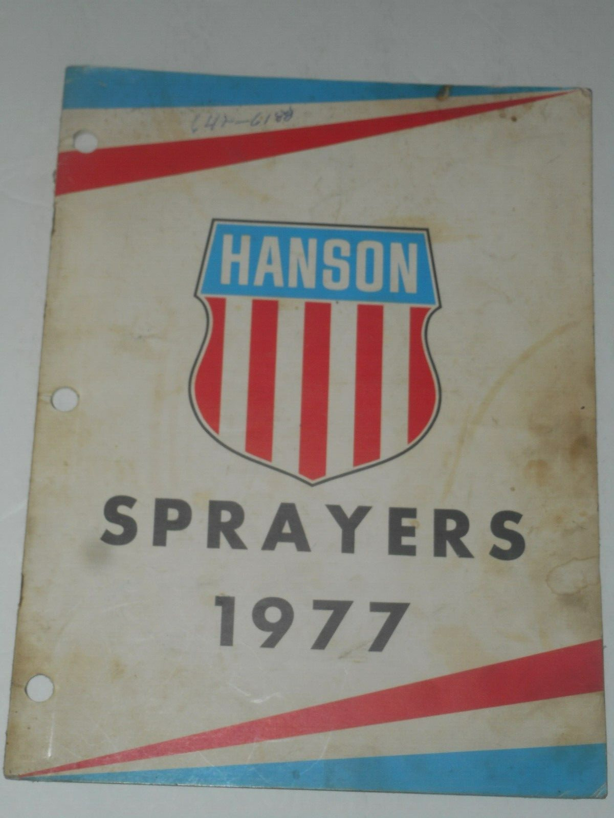 HANSON SPRAYERS 1977 Catalog Farm Equipment Salesman Brochure South Beloit IL