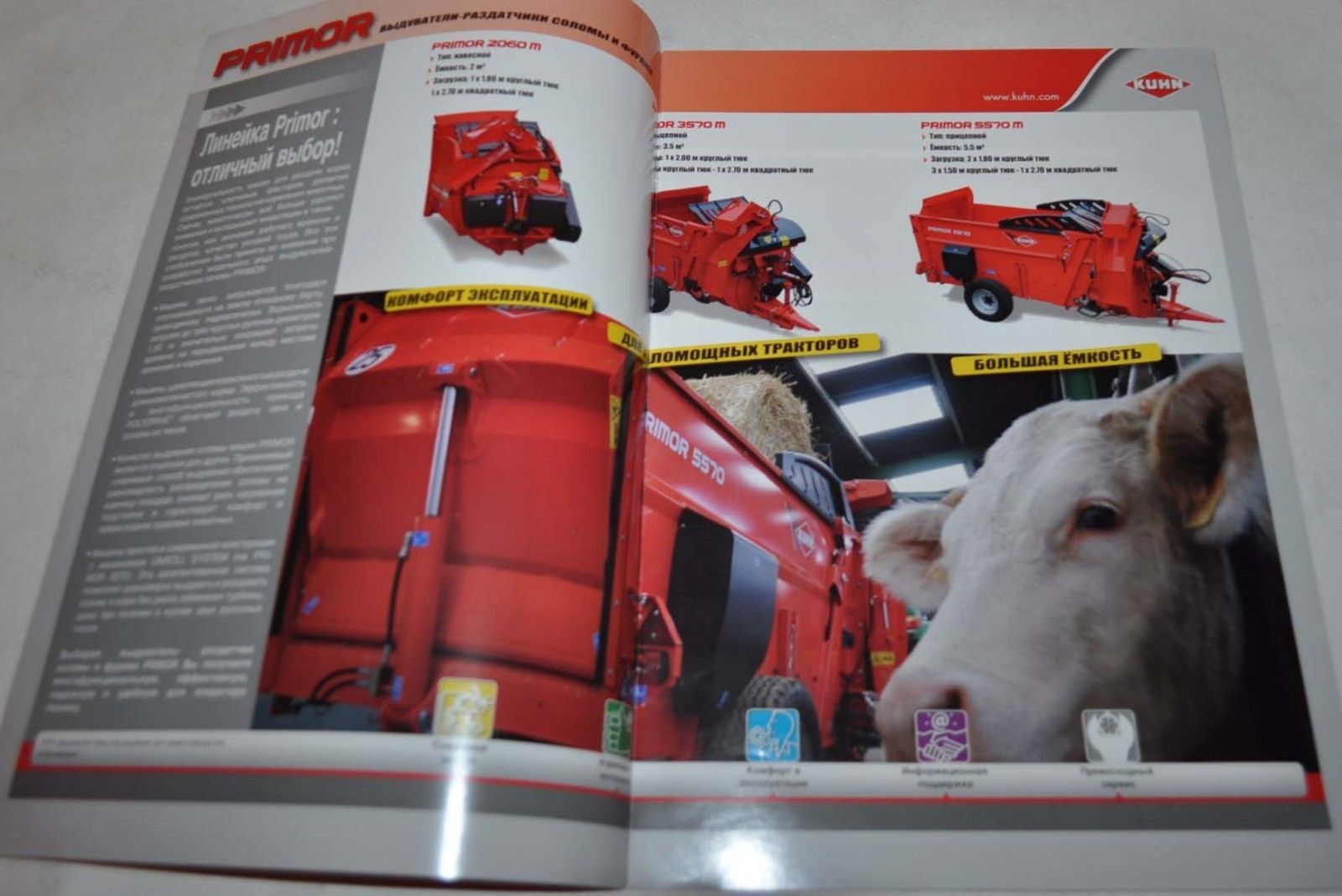 Kuhn Primor Distributors of straw and forage Brochure Prospekt