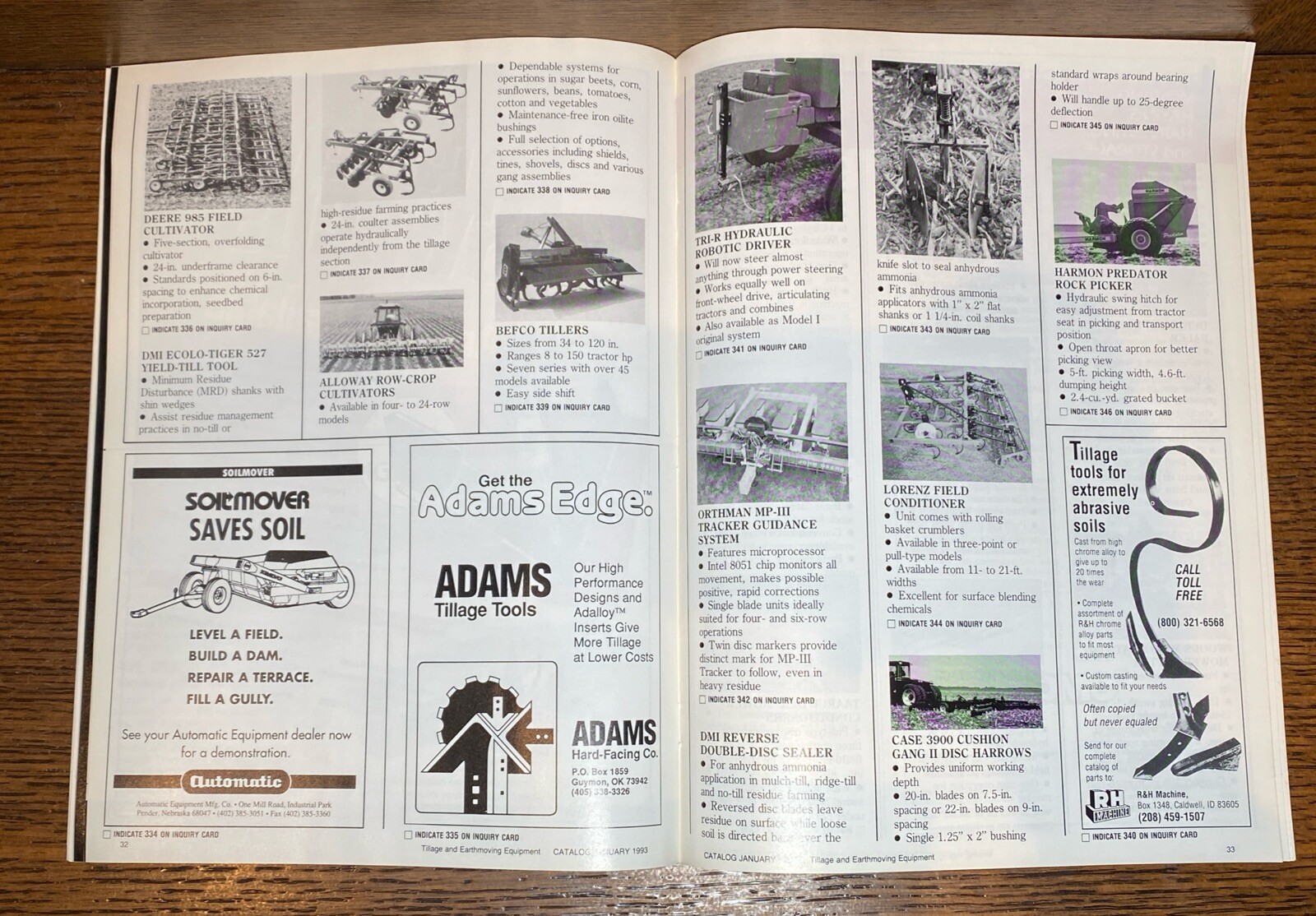 Vintage Farm Equipment Catalog January 1993 Livestock Crops Grain Buyer&rsquo;s Guide