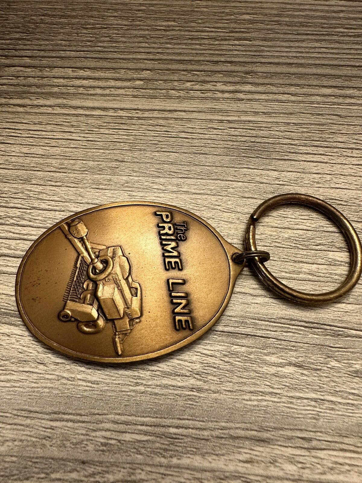 Vintage 1986 Hesston Prime Line Limited Edition Metal Key Chain