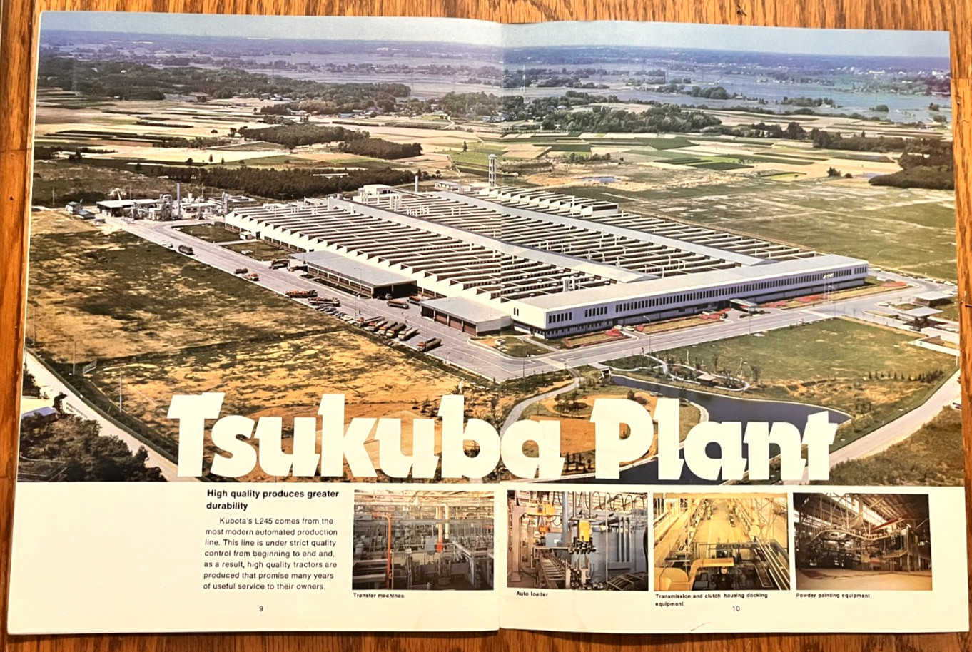 new Kubota L245 Diesel Tractor sales brochure