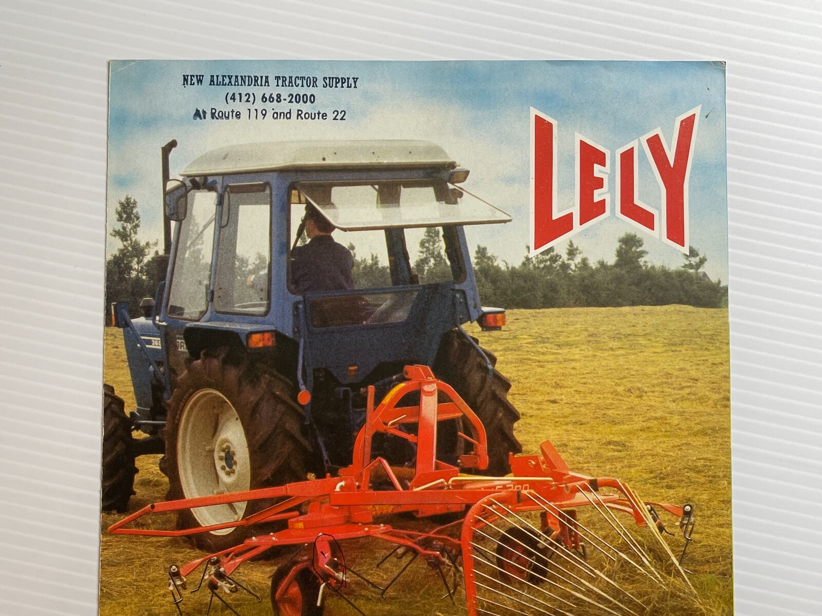 Lely Lotus 300 Rotary Tedder And Windrower Sales Brochure *1970s (Showroom Book)