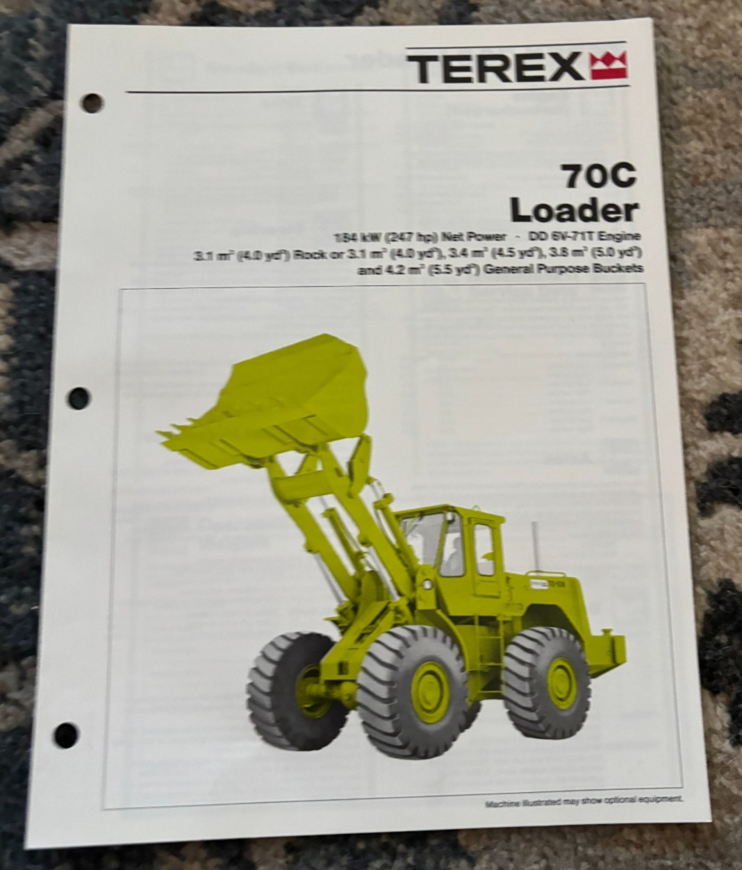 Terex 70C Wheel Loader Brochure DCPA25