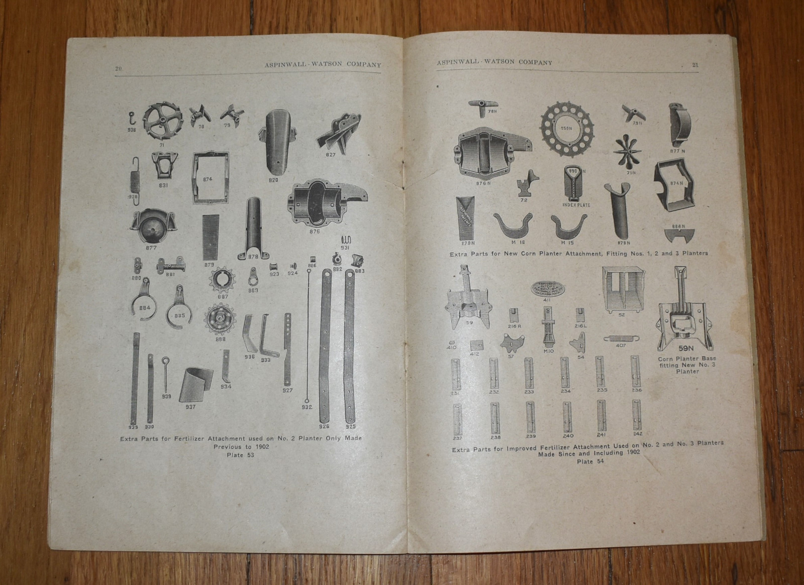 Vintage Aspinwall Watson Co Potato Planters Advertising Price List Farm Catalog