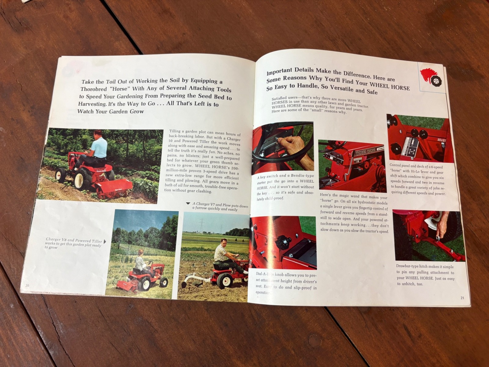 1969 Wheel Horse Garden Tractor Sales Brochure Electro 12 Charger 10 12