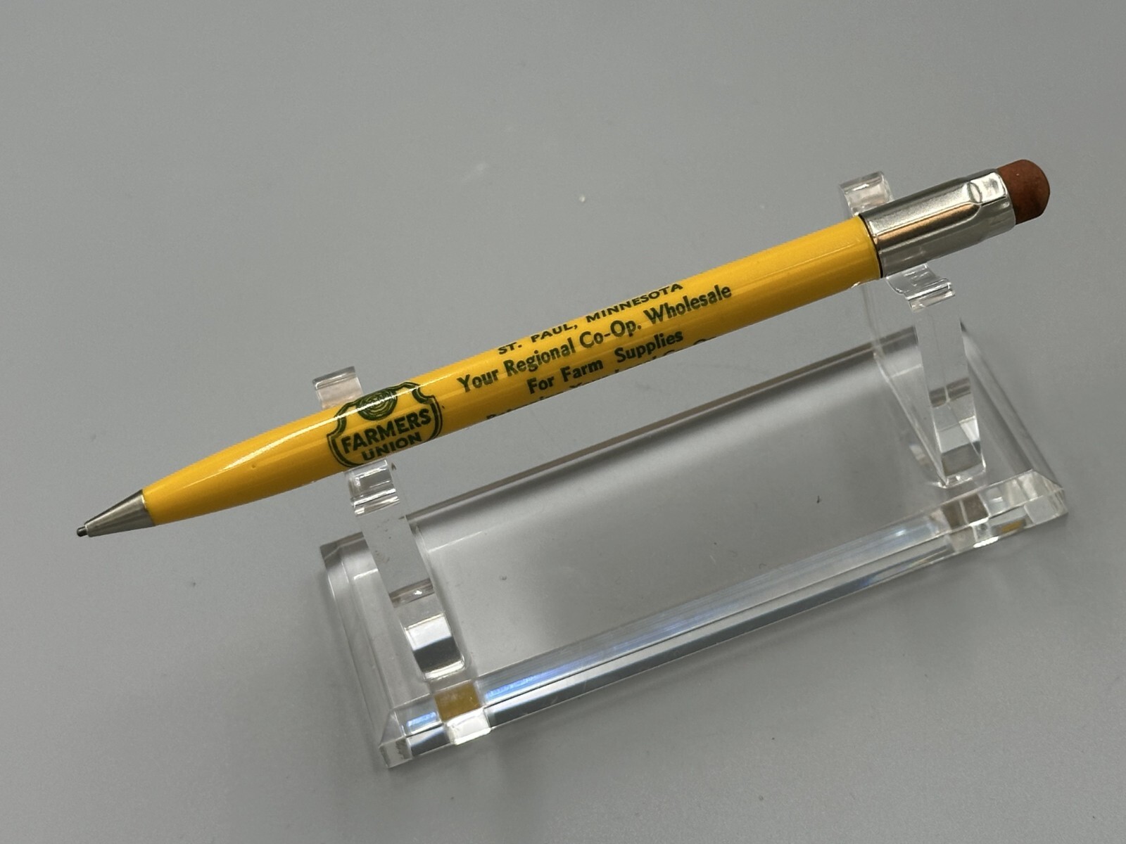 Vintage FARMERS UNION Advertising Mechanical Pencil