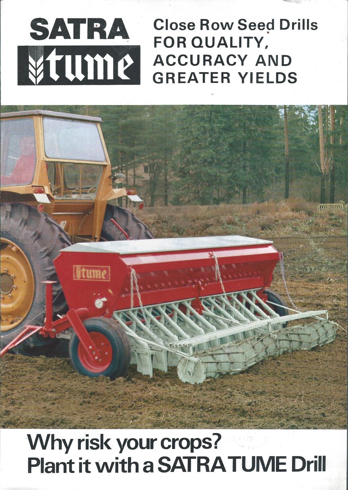 Farm Equipment Brochure – Satra Tume KK 200 250 300 Seed Drill Finland (F5523)