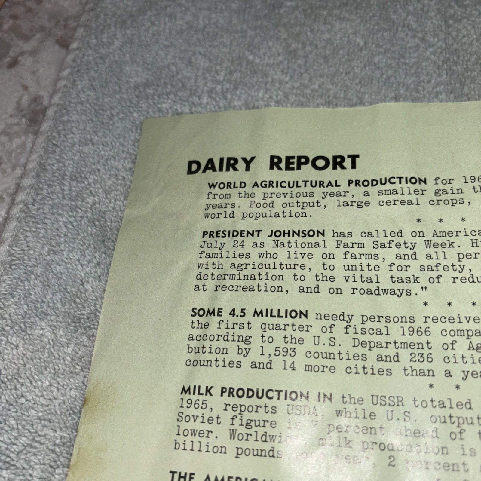 Vintage 1966 April Land O Lakes agricultural magazine
