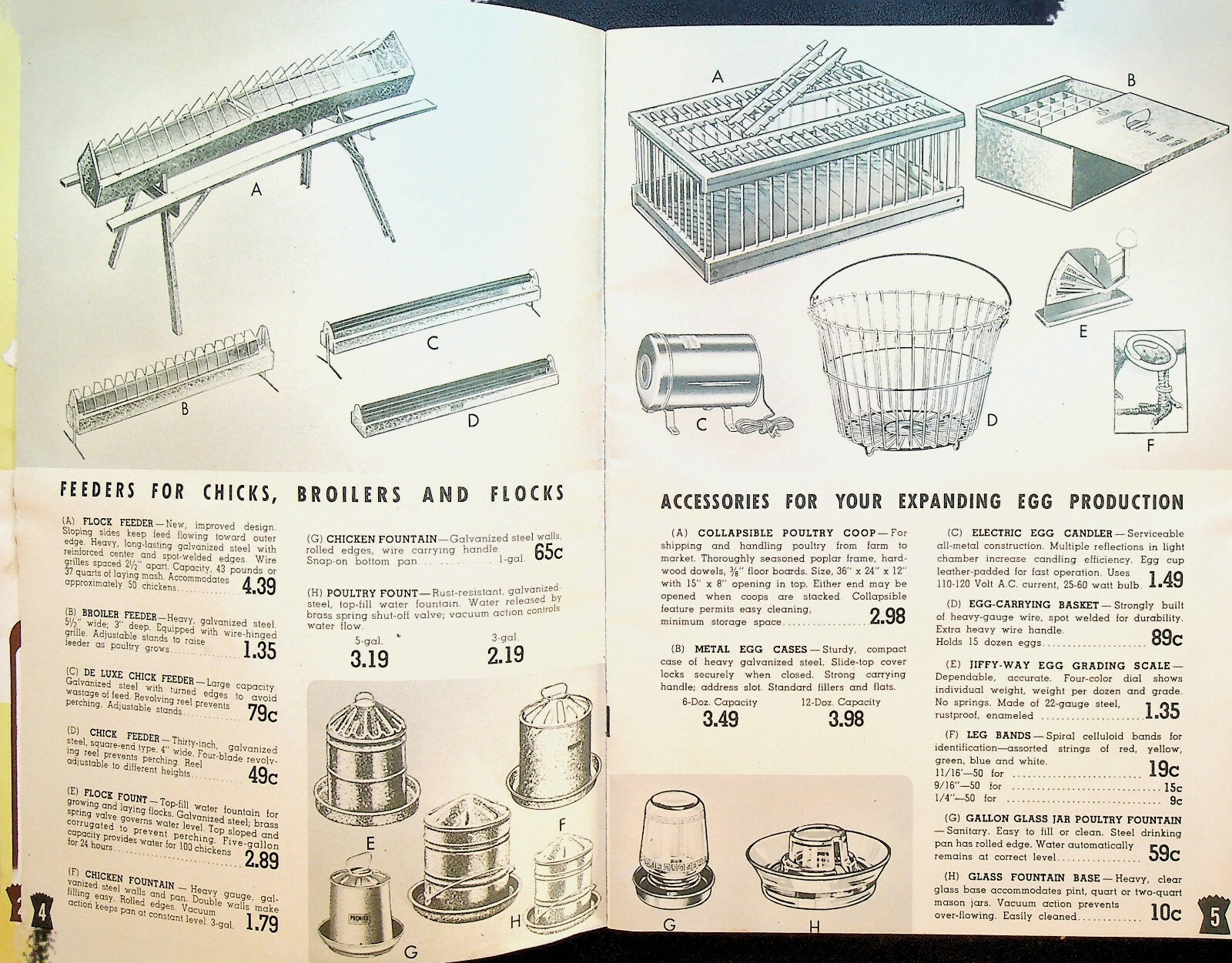 Firestone Farm Supplies Catalog Spring & Summer 1946 Shovels Feeders Cans Cases