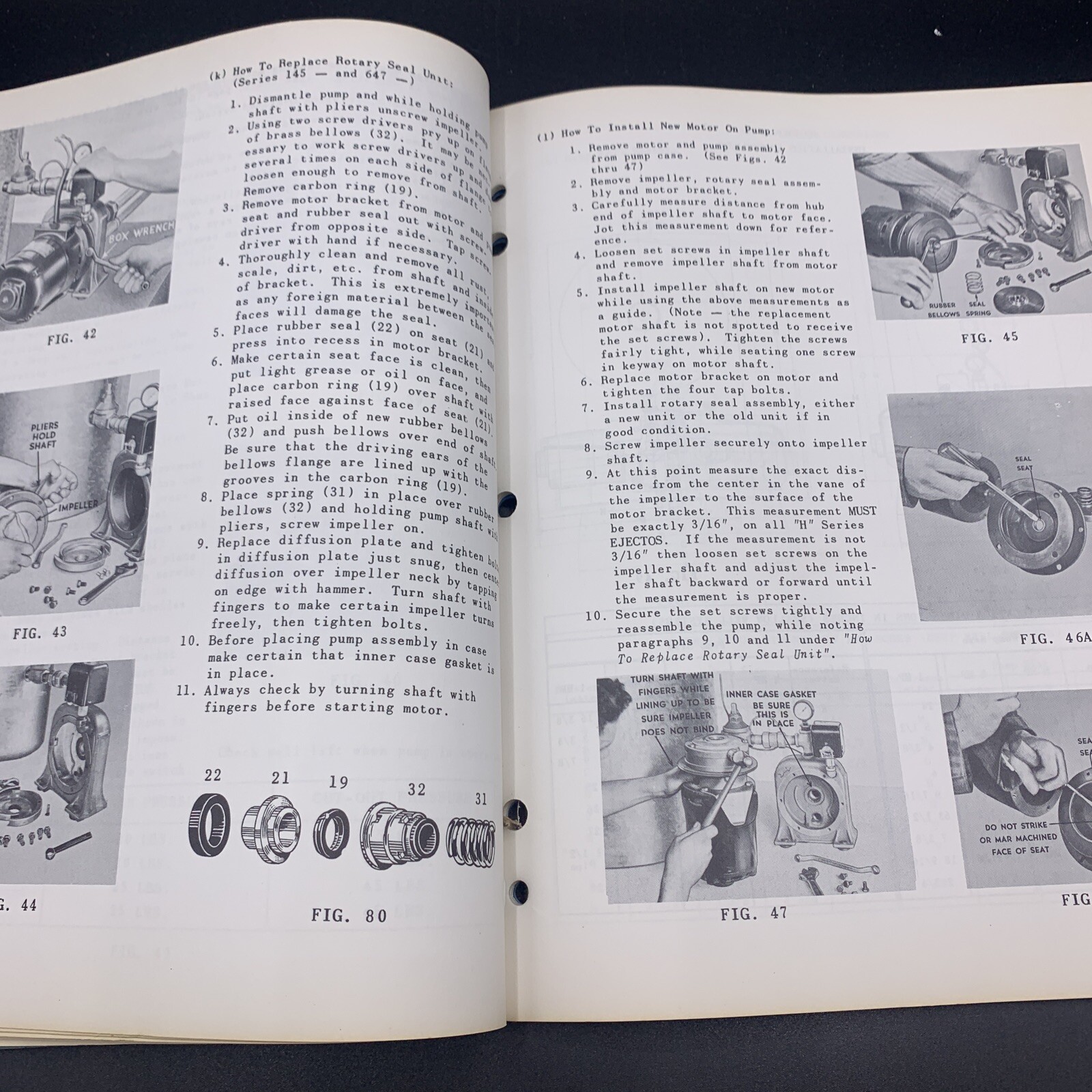 Original 1948 F.E. Myers Installation & Service Pumps Manual EJM-48