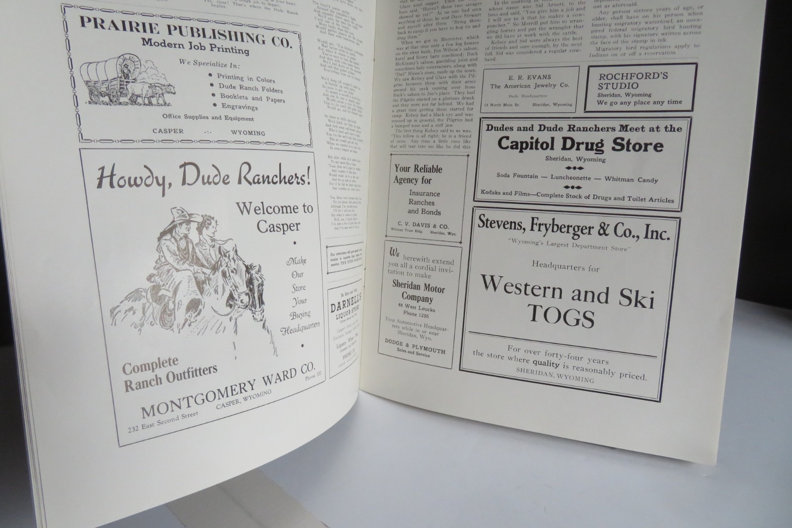 1939 VINTAGE The Dude Rancher® October Quarterly Convention Program Casper, WY