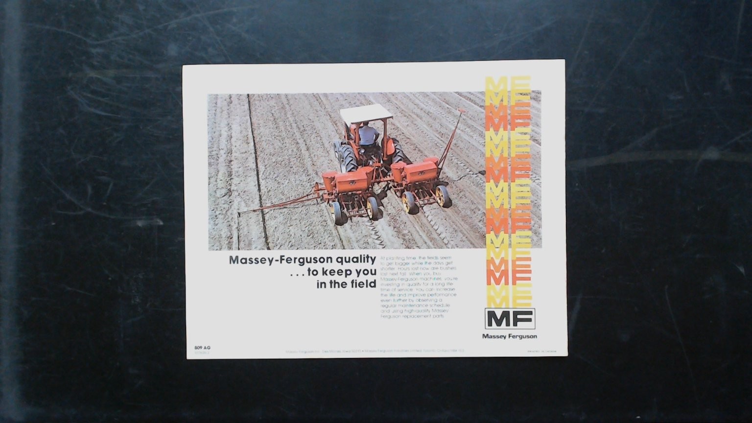Massey Ferguson MF Planters Vintage Agricultural Brochure Tractor