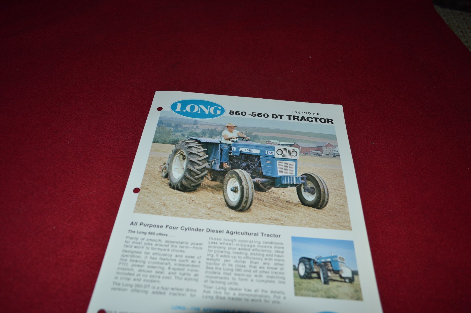 Long 560 560-DT Tractor Dealer&rsquo;s Brochure DCPA