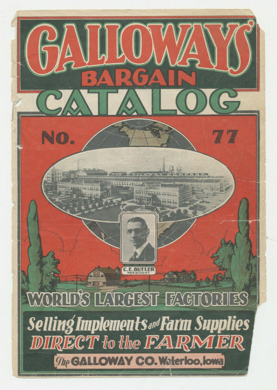 1931 Galloway&rsquo;s Bargain Direct from Factory to Farm Farming Catalog Waterloo IA