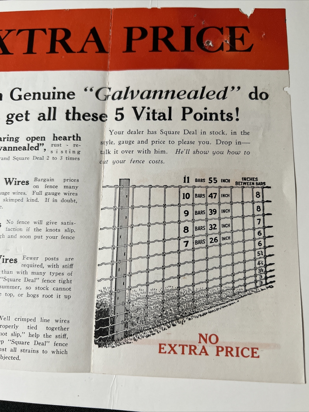 vintage 1920s WESTERN HARDWARE COMPANY WICHITA FALLS Texas Ad FENCING