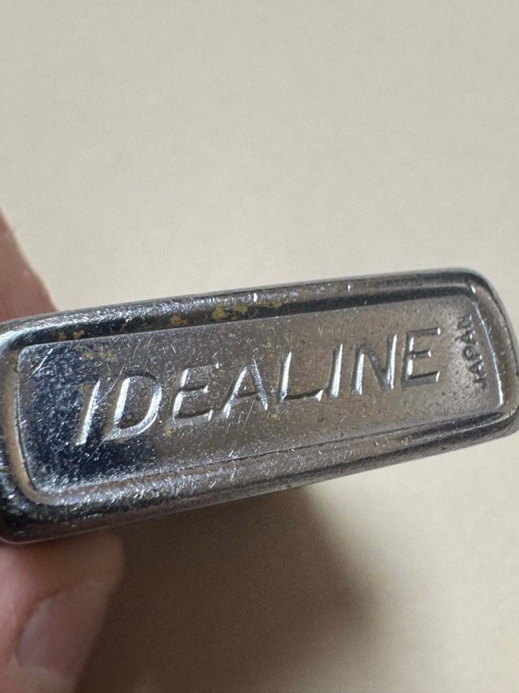 Idealine Silver Advertising Lighter Fletcher Limestone Co. North Carolina NC
