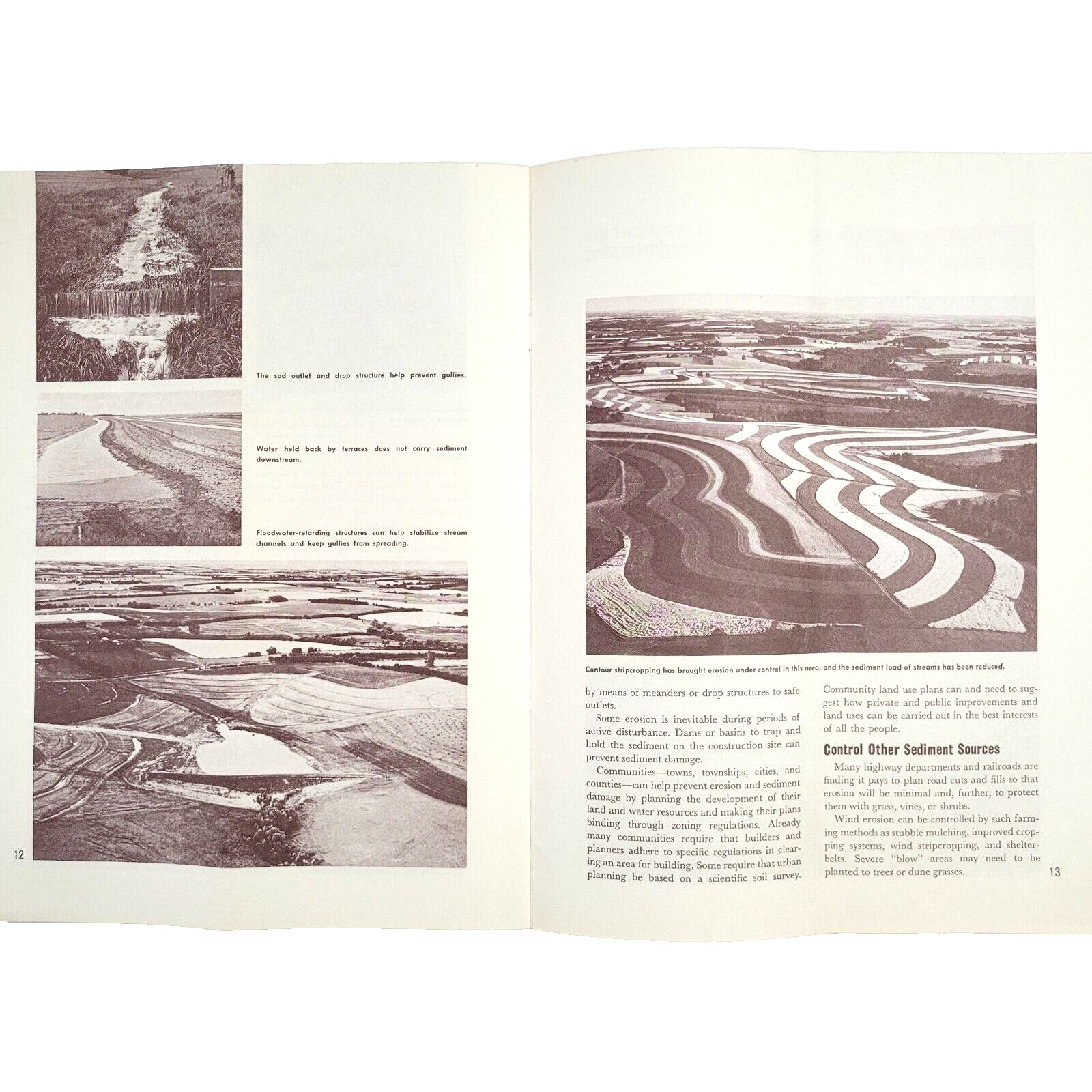 1967 US Department Agriculture USDA Sediment Bulletin 325 Soil Conservation Farm