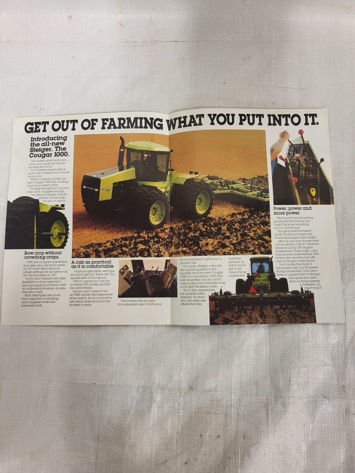 Original Steiger Cougar 1000 Tractor Brochure