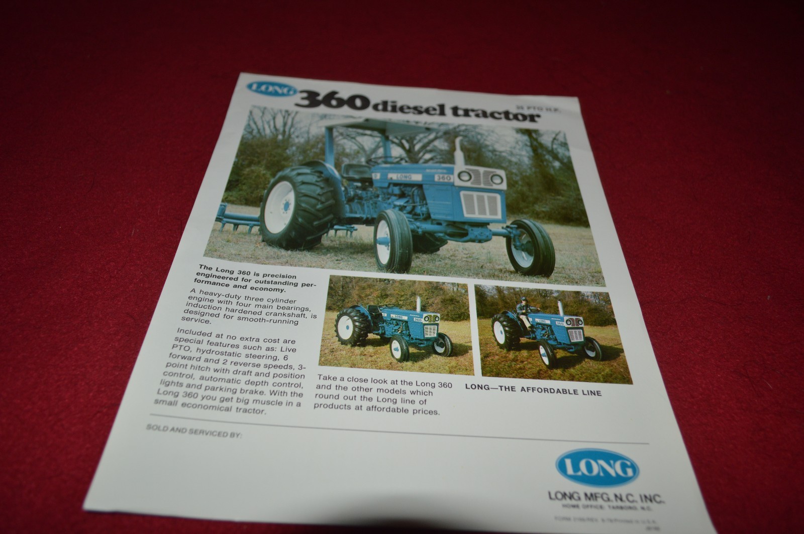 Long 360 Tractor Dealer&rsquo;s Brochure YABE8