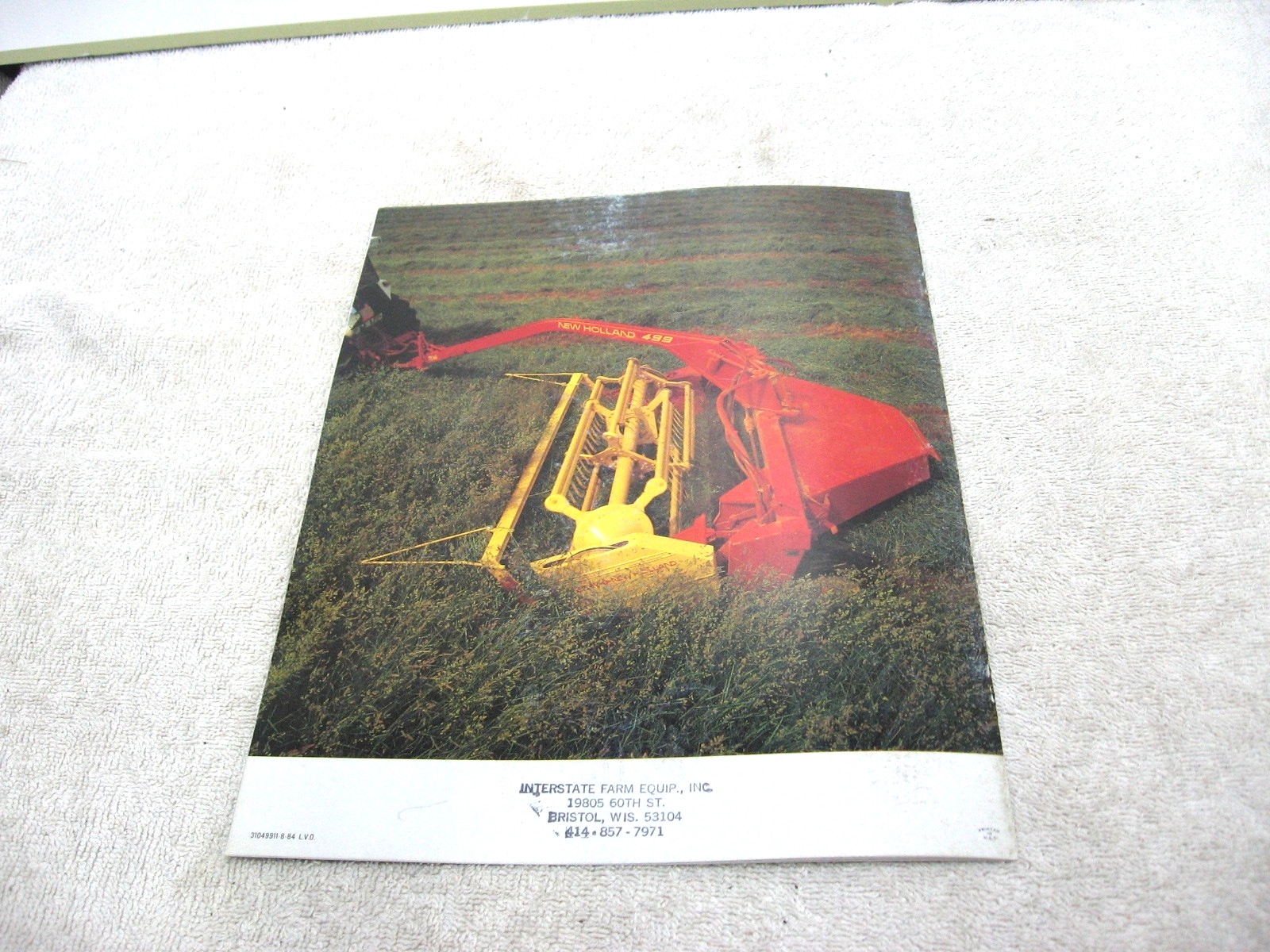 VINTAGE 1984 NEW HOLLAND TRACTOR HAYBINE CONDITIONER BROCHURE 499