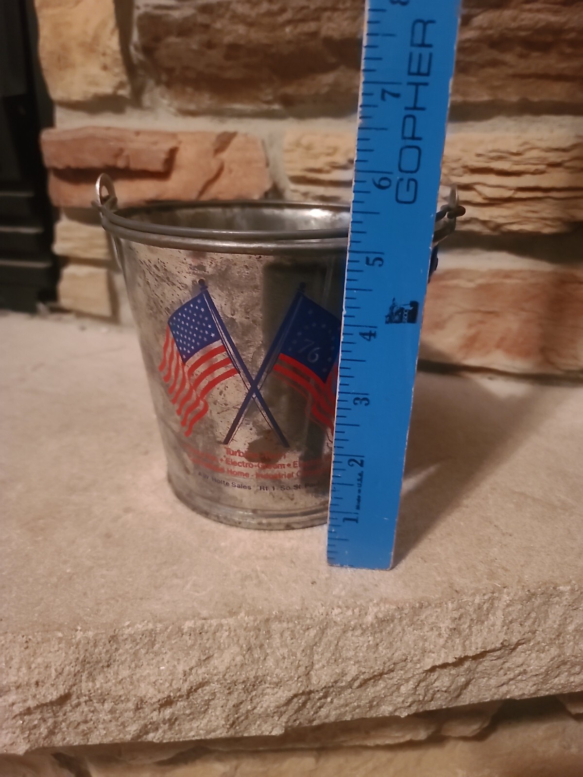 MINNESOTA STATE FAIR 6&Prime; BUCKET PAIL ADVERTISING A W HOLTE SALES ST PAUL