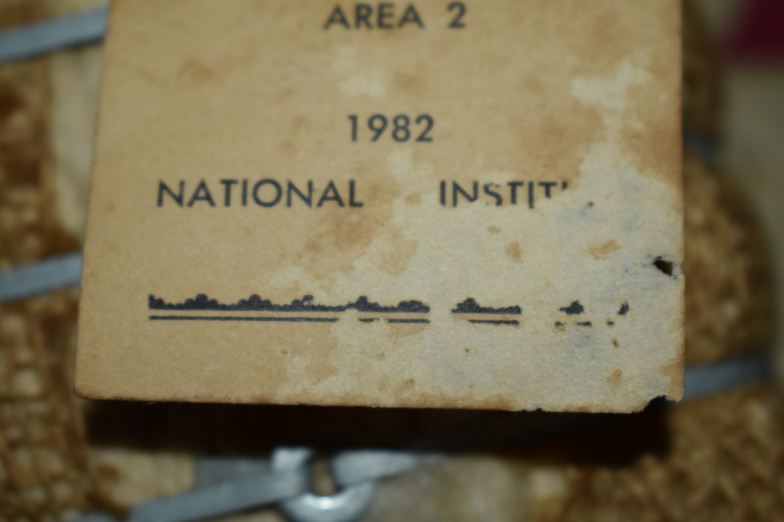 Vintage Souvenir Real Mini Cotton Bale From The Texas Young Farmers Area 2 1982 