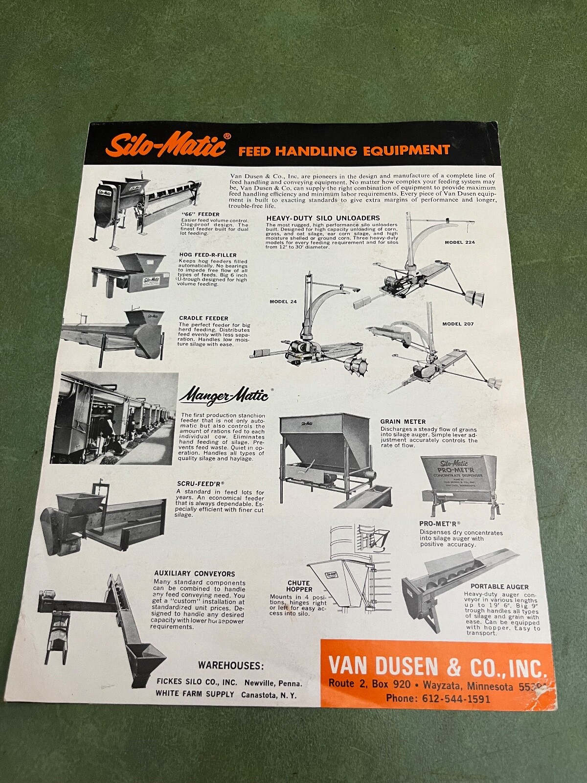 Original Silo Matic Hog Feed-R-Filler Brochure