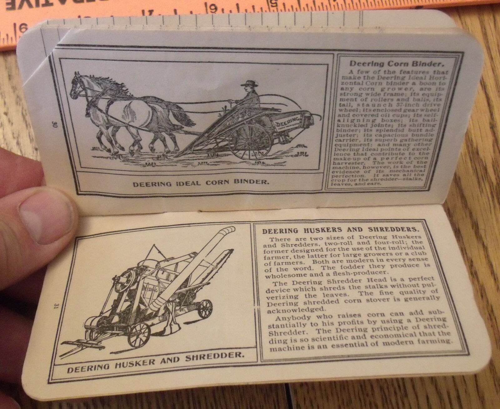 1904 Deering Pocket Memoranda Pre International Harvester Advertiser Corn Binder