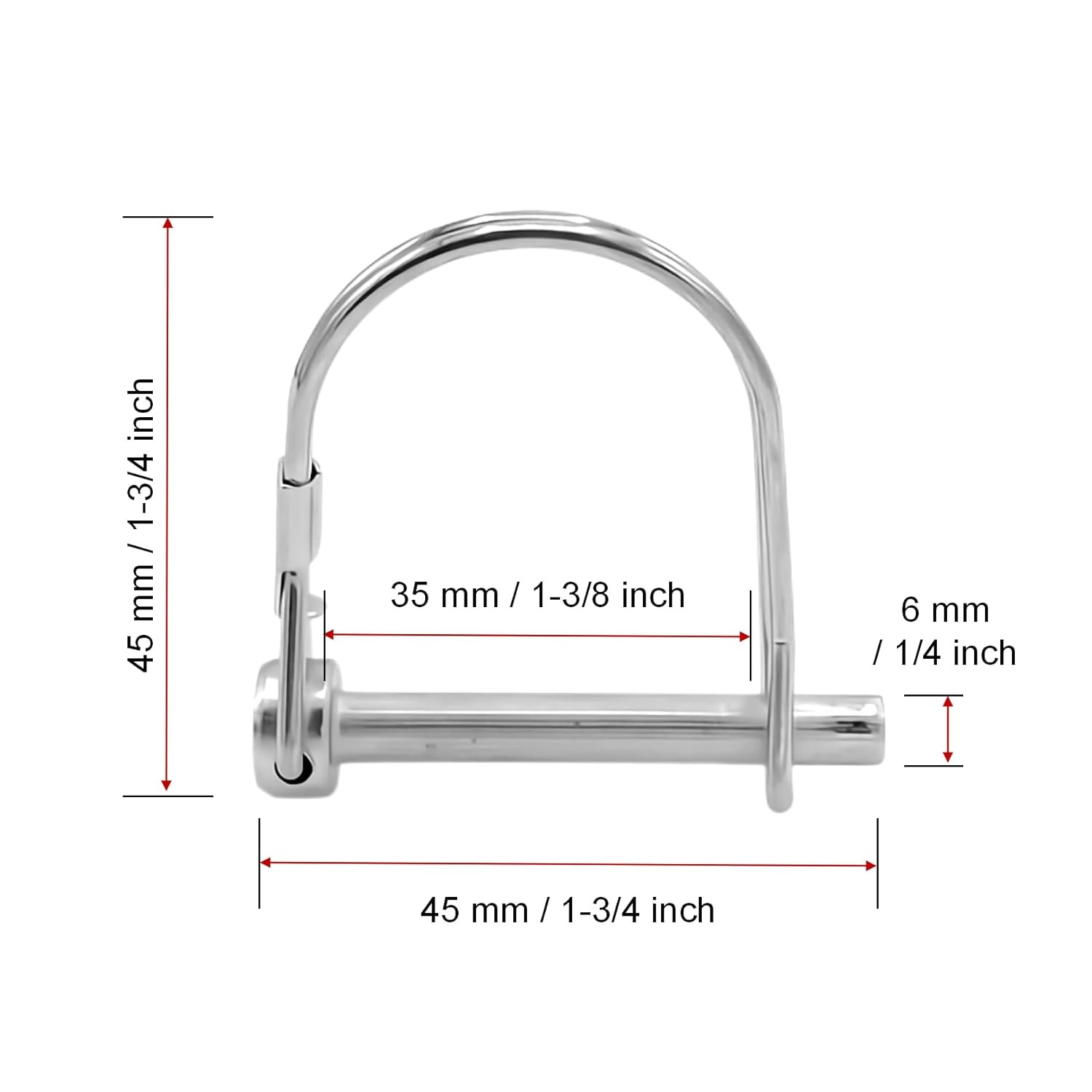 Safety Coupler Hitch Pins (1/4 X 1-3/4)