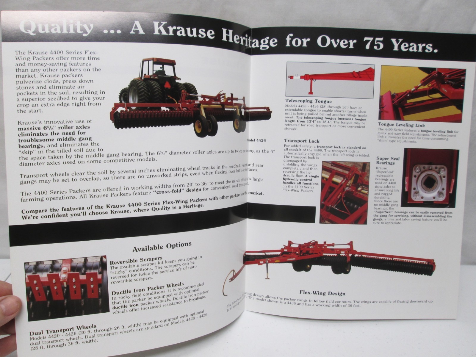 Krause Flex Wing Packer 4400 Series 3 Section 20-36 Ft Brochure