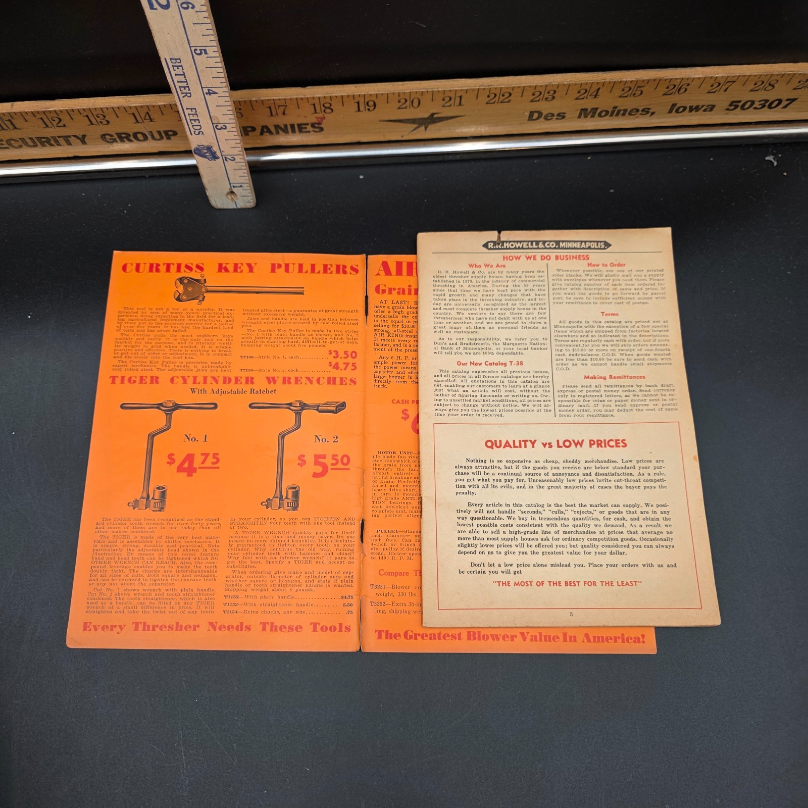 1938 R.R. Howell & Co. Thresher & Power Farming Supplies Sawmill Accessories