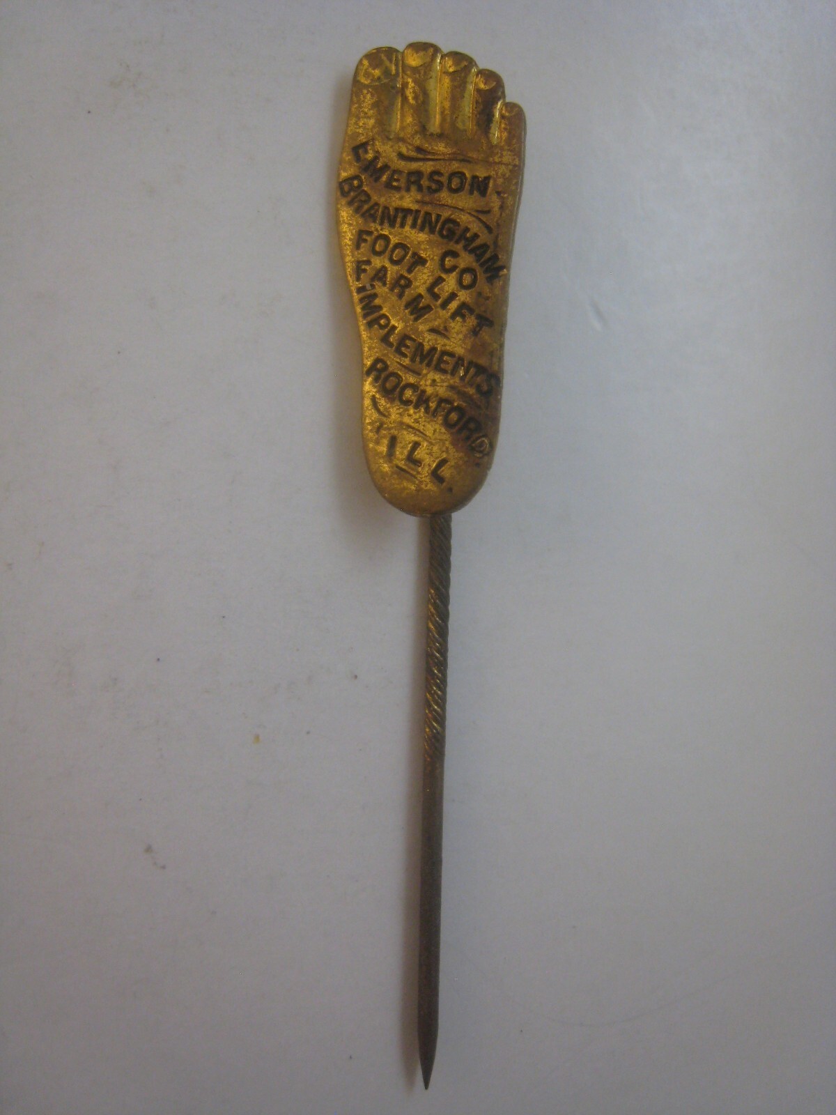 Antique Stickpin Emerson Brantingham Implement Co Farm Machinery
